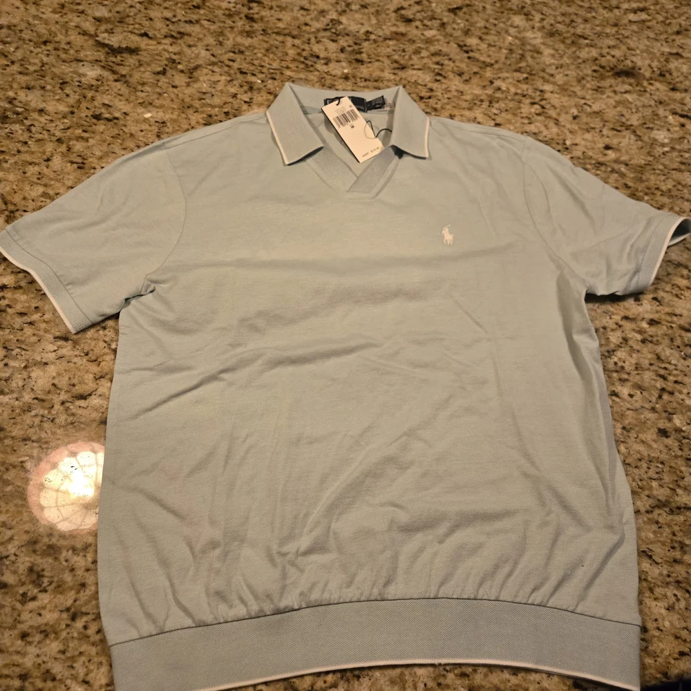 Ralph Lauren Light Blue Short-Sleeve Polo Shirt